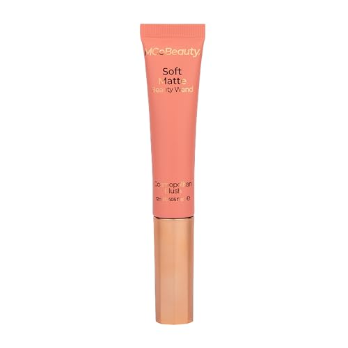 MCoBeauty Soft Matte Beauty Wand, Cosmopolitan Blush, Velvety Finish of Buildable Color, Vegan, Cruelty Free Cosmetics