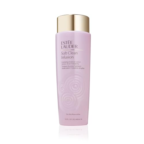 Estée Lauder Soft Clean Infusion Hydrating Skin Essence Face Lotion Toner with Amino Acid + Waterlily, 13.5 Fl Oz