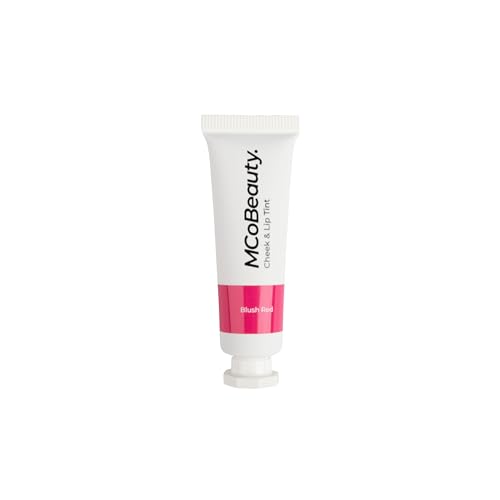 MCoBeauty Cheek & Lip Tint, Blush Red, Vibrant Pop of Color for Cheeks and Lips, Vegan, Cruelty Free Cosmetics