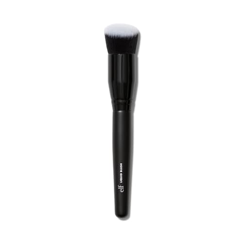 e.l.f. Camo Liquid Blush Brush, Angled Blush Brush Ideal For Applying & Blending Colors On Cheeks, Soft, Dense Bristles, Vegan & Cruelty-free