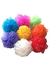 Mesh Loofah Sponges, 8-Pack Small Loofahs for Kids Colorful Sponges Exfoliating Mesh Pouf Resuable Shower Sponges Eco-Friendly Loofah Bath Ball Back Scrubber for Kids (8 Pack)