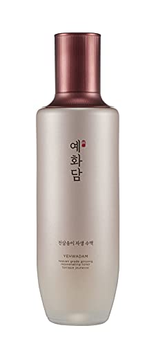 THE FACE SHOP Yehwadam Heaven Grade Ginseng Rejuvenating Toner | Anti-aging Toner for Skin Elasticity & Suppleness | Water-oil Balancing,Radiant & Natural Complexion | 5.24 fl. Oz,K-Beauty