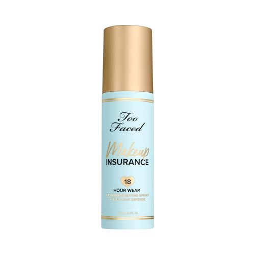 Too Faced Makeup Insurance Setting Spray | Hydrating, Long Lasting, Vegan + Cruelty Free, 4 Fl Oz