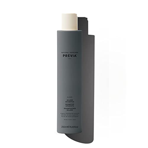 PREVIA Blonde Silver Conditioner for Blonde Gray & White Hair Neutralizes Brassiness Enhances Cold Blonde Hues Protects Color Boosts Shine Sulfate & Paraben Free Vegan 8.45 oz