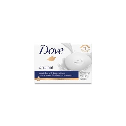 Dove White Travel Size Bar Soap With Moisturizing Cream 2.6 Oz(pack of 8)