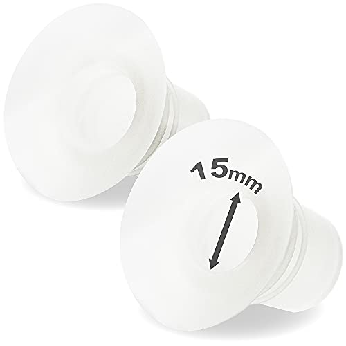 Nenesupply 15mm Flange Insert Compatible with Elvie Flange Pump Parts Elvie Stride Flange Medela Momcozy Flange Spectra Willow Reduce 24mm to 15mm Use as Elvie Inserts Medela Insert Momcozy Insert