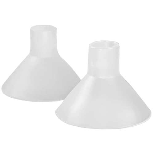 BeauGen Breast Pump Cushion – Soft Stretchy Clear Plastic Insert for Flange Comfort, Fit - Breastfeeding Essential - BPA Free, Food Safe – Fits 21mm, 22mm, 23mm, 24mm, 25mm, 26mm, 27mm, 28mm (1 Pair)