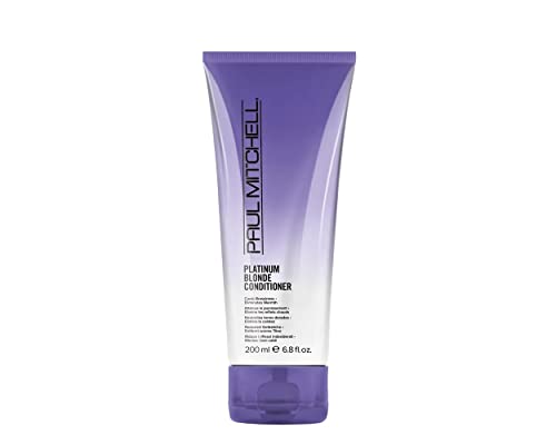 Paul Mitchell Platinum Blonde Purple Conditioner, Cools Brassiness + Eliminates Warmth, For Color-Treated Hair + Naturally Light Hair Colors, 6.8 fl. oz.