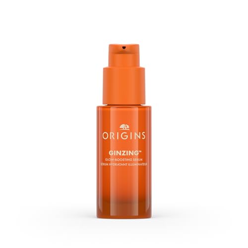 Origins GinZing Glow-Boosting Vitamin C Serum with Caffeine & Ginseng | Smoother Skin & Less Visible Pores, 1 Fl Oz