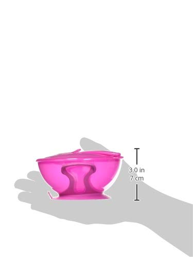 Nuby Easy Go Suction Bowl with Lid and Snap-in Spoon, Colors May Vary