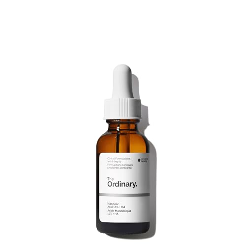 The Ordinary Mandelic Acid 10% + Hyaluronic Acid, Gentle Exfoliating Serum for Clarity and Hydration, 1 Fl Oz