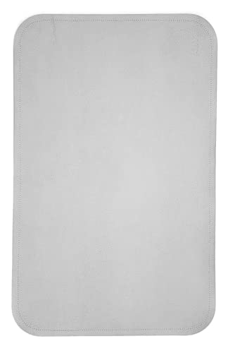 Vegan Leather Baby Changing Mat by Lark Baby Goods - Waterproof Wipeable Portable Diaper Pad - Foldable for Travel (14 x 22 in) - Grey