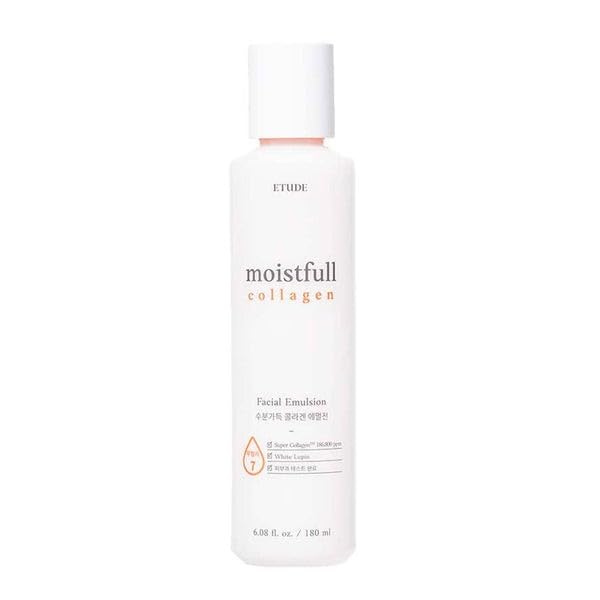 Etude Moistfull Collagen Emulsion 180ml (6.08 fl. oz) 21AD| Korean Skin Care Hydration Fomula for Healthy Skin | Small Particles of The Super Collagen Water, Kbeauty, Skin Care, Perfect for Gift