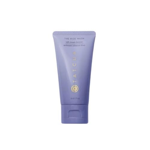 TATCHA The Rice Wash Travel Size | Soft Cream Facial Cleanser Washes Away Buildup Without Stripping Skin For A Soft, Luminous Complexion | 1.7 oz