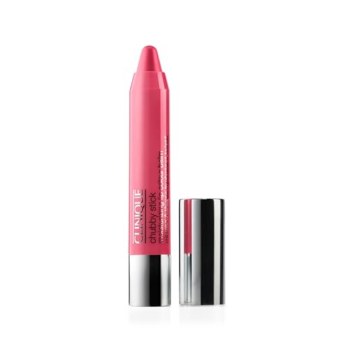 Clinique Chubby Stick Tinted Lip Colour Balm | Moisturizing + Hydrating, Super Strawberry, 1 Count