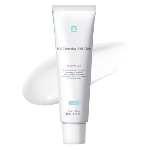 TOSOWOONG Pore Refiner Cream, Face Cream, Pore Extractor, Pore Minimize & Reducer and Remover. Best Pore Minimizer Treatment. Moisturizer for Oily Skin. K Beauty, Korean Skincare, 50g, 1.76 oz.