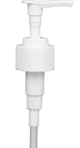 Speak Naturals White Soap and Lotion Pump, Fits Most 32oz Castile Soap Bottles, 28/410 Neck, 5cc Dispensed Per Pump (2 Pack)