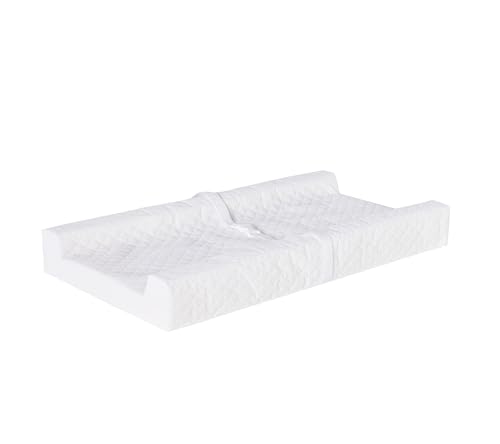 Regalo Baby Basics Non-Slip Infant Changing Pad with Patented Easy-Grip System – Water Resistant Cover, Compatible With Standard Changing Pad Covers and Dressers, Safe and Secure, White