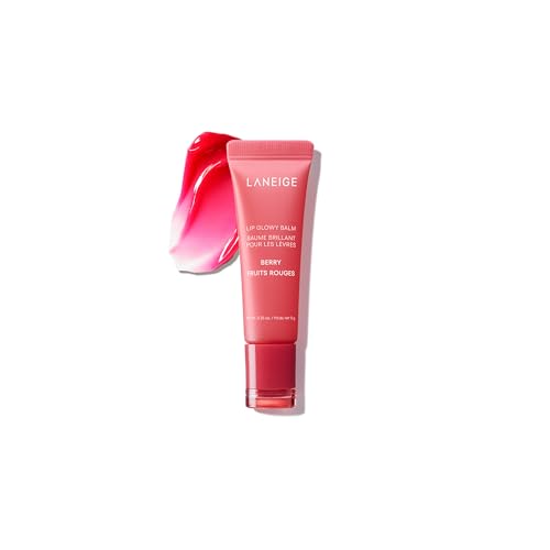 LANEIGE Lip Glowy Balm Berry: Hydrate, Glossy, Lightweight, Moisturize & Tint with Shea Butter (Packaging May Vary)