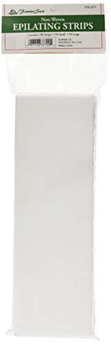 FantaSea Non Woven Facial and Body Wax 100 Strips, 50 small 50 large
