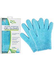 NatraCure Moisturizing Gel Gloves - (For dry hands, dry skin, dry cuticles, eczema) - Colors: Aqua or Lavender