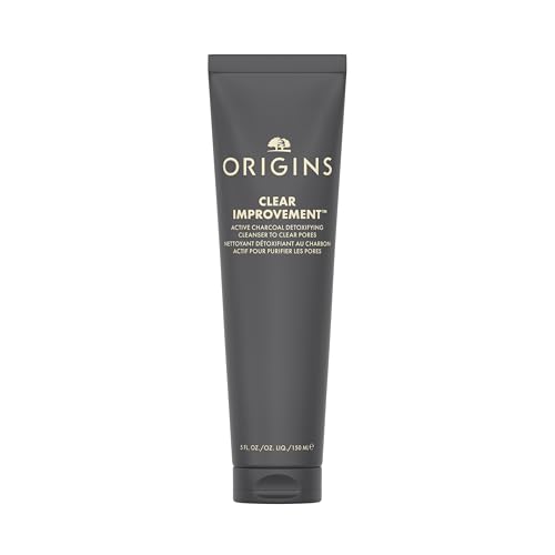 Origins Clear Improvement Detoxifying Cleanser to Clear Pores | Visibly Minimizes Pores | With Bamboo Charcoal & Salicylic Acid, 5 Fl Oz