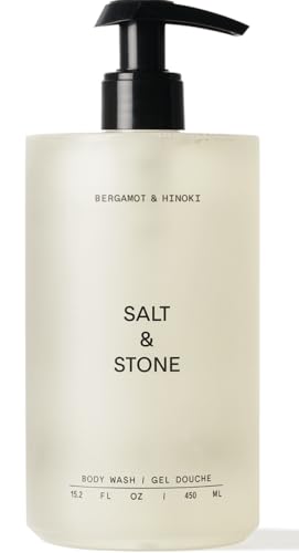 Salt & Stone Body Wash with Antioxidants for Deep Moisture | For Women & Men, Sulfate, Paraben, & Dye Free, Leaving Skin Soft and Hydrated