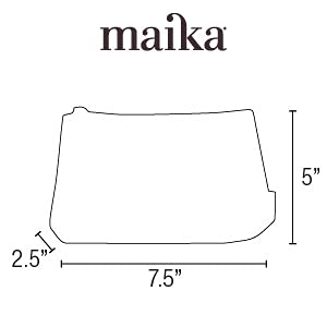 Maika Cosmetic Bag Pouch Waxed Ash, Medium
