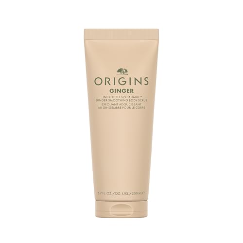 Origins Incredible Spreadable Smoothing Ginger Body Scrub | Gently Exfoliates | With Ginger & Sugar, 6.7 Fl Oz