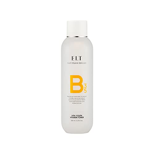 ELT Vita Youth Vitamin B Toner 6.76 fl.oz.(200ml) | Multi Vitamin B3&5 Moisturizing Soothing Skin Care | Fragrance Free | Green Tea Extract Makes Skin Youthful | Prevents Dark Spots | K-Beauty