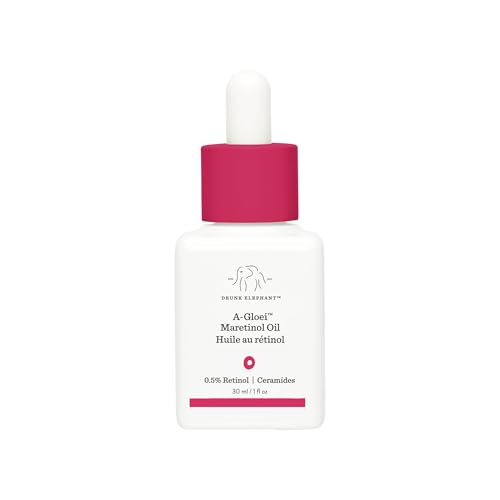 Drunk Elephant A-Gloei Maretinol Oil - 30 ml/1 fl oz - Gentle 0.5% Retinol Face Oil - Clean Clinical Skincare - Cruelty-Free - Free of Essential Oils, Silicones, and Fragrance