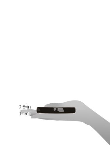 Caravan Extra Long Basic Automatic Black Barrette, 0.5 Ounce