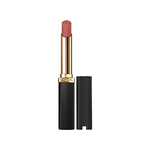 L'Oreal Paris Colour Riche Intense Volume Matte Lipstick, Lip Makeup Infused with Hyaluronic Acid for up to 16HR Wear, Le Nude Unstoppable, 0.06 Oz