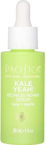 Pacifica Kale Yeah! Redness Rehab Serum – Niacinamide & Super Greens Face Serum to Calm Redness, Minimize Pores & Oil, Soothing Anti-Redness for Oily/Combination Skin Vegan Dermatologist Tested