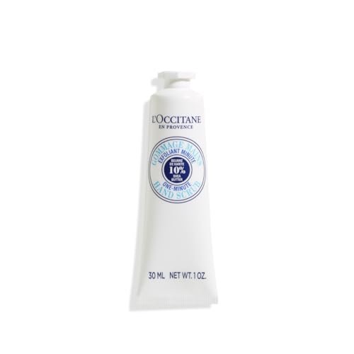L’OCCITANE One-Minute Hand Scrub: With 10% Shea Butter, Exfoliates for Softer Skin, Protects from Dryness, For All Skin Types, 1 Oz