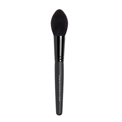 bareMinerals Seamless Shaping & Finish Brush, Finishing Powder Blush, Highlighter and Bronzer, Synthetic Fibers, Vegan