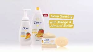 Dove glowing mango butter & almond butter, 3 count, 3.17 OZ bars, Net Total WT 9.52 OZ