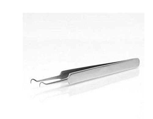 Dmtse Stainless Steel Pimple Remover Blackhead Extractor Beauty Tool Silver Tone (Curved Needle) by DMtse