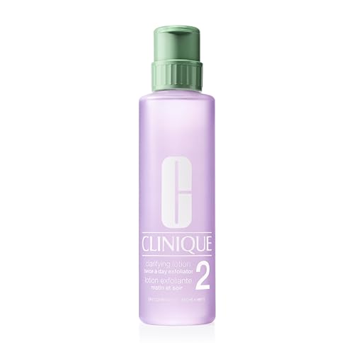 Clinique 3-Step Clarifying Lotion Face Exfoliator 2 | Toner With Witch Hazel | For Dry Combination Skin Types, 16.5 Fl Oz