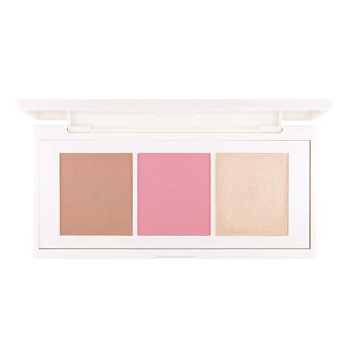 FLOWER BEAUTY By Drew Barrymore Lift & Sculpt Contouring Palette - Contour + Blush + Highlight - Creamy + Blendable Powder (Light to Medium)