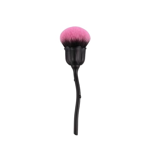Makeup Brush, Cute Mushroom shape brush head, Fluffy nanofiber brush head, Moderately pick up powder, Wooden Handle has piano paint technology, suitable for face, Fondation Brush