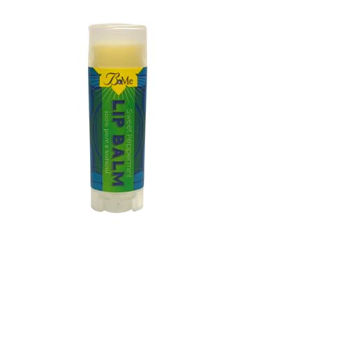 Blue Moon Elise Sweet Peppermint and Lavender Lip Balm for Healthy, Kissable, Moisturized Lips - Enriched with Peppermint Essential Oil and Lavender Oil - Pack of 3 Natural Chapsticks - Pack of 2 Pepp