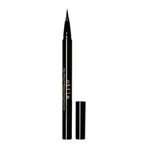 stila Waterproof Liquid Eye Liner, Stay All Day Makeup with Fine Brush Tip | Lasting Satin Finish, Smudge-Proof & Transfer-Resistant