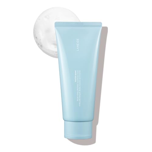 LANEIGE Water Bank Cleansing Foam: Hyaluronic Acid, Papain, Visibly Smooth and Soften