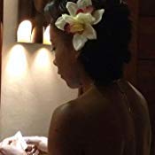 Ivory Cream and Fuchsia Cymbidium Orchid Flower Hair Clip