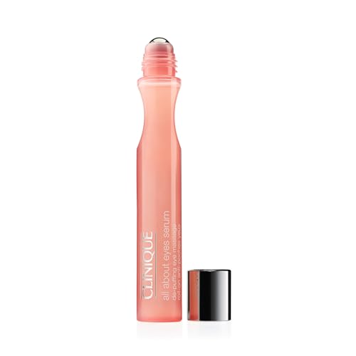 Clinique All About Eyes Serum De-Puffing Eye Massage For Dark Circles | Hydrating, Brightening + Depuffing, 0.5 fl. oz.