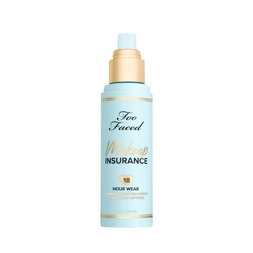 Too Faced Makeup Insurance Setting Spray | Hydrating, Long Lasting, Vegan + Cruelty Free, 4 Fl Oz