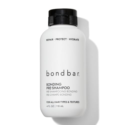 Bondbar PreShampoo Repair Treatment for Damaged Hair, Reduces Breakage & Frizz, Moisturizes & Adds Shine, Strengthens All Hair Types & Textures, Vegan, CrueltyFree, 4 Fl. Oz.
