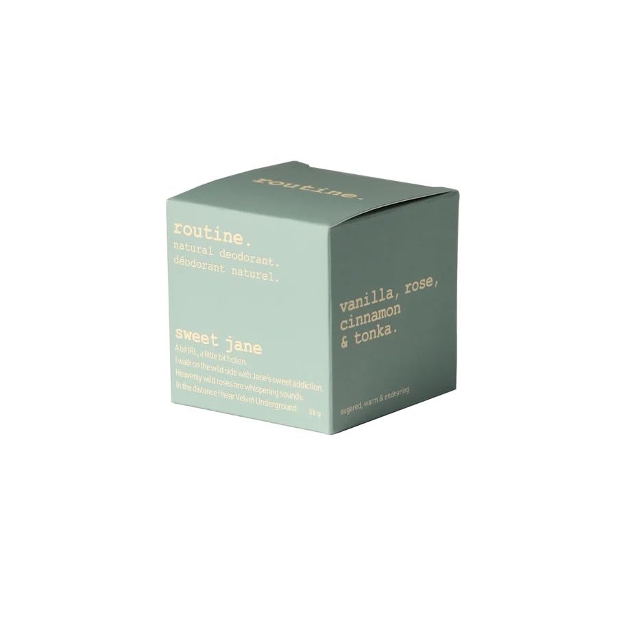 Sweet Jane : Routine De-Odor-Cream 50ml Clay & Beeswax Formula Natural Deodorant Cream (Sweet Jane)