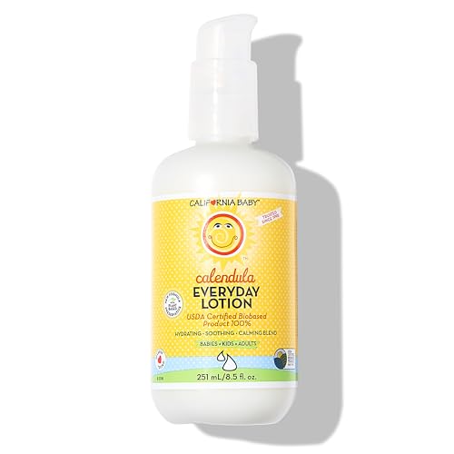 California Baby Calendula Lotion | 100% Plant-Based Moisturizer | Lavender Baby Lotion | Face Moisturizer For Dry Skin | Hypoallergenic | 8.5 oz.